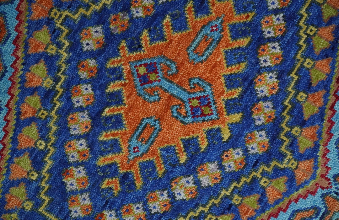 5x8, 6x9, 8x10, 9x12, 10x14 and 12x15 Hand Knotted Rust, Blue and Olive Traditional Antique Persian Wool Area Rug | TRDCP919810 - The Rug Decor