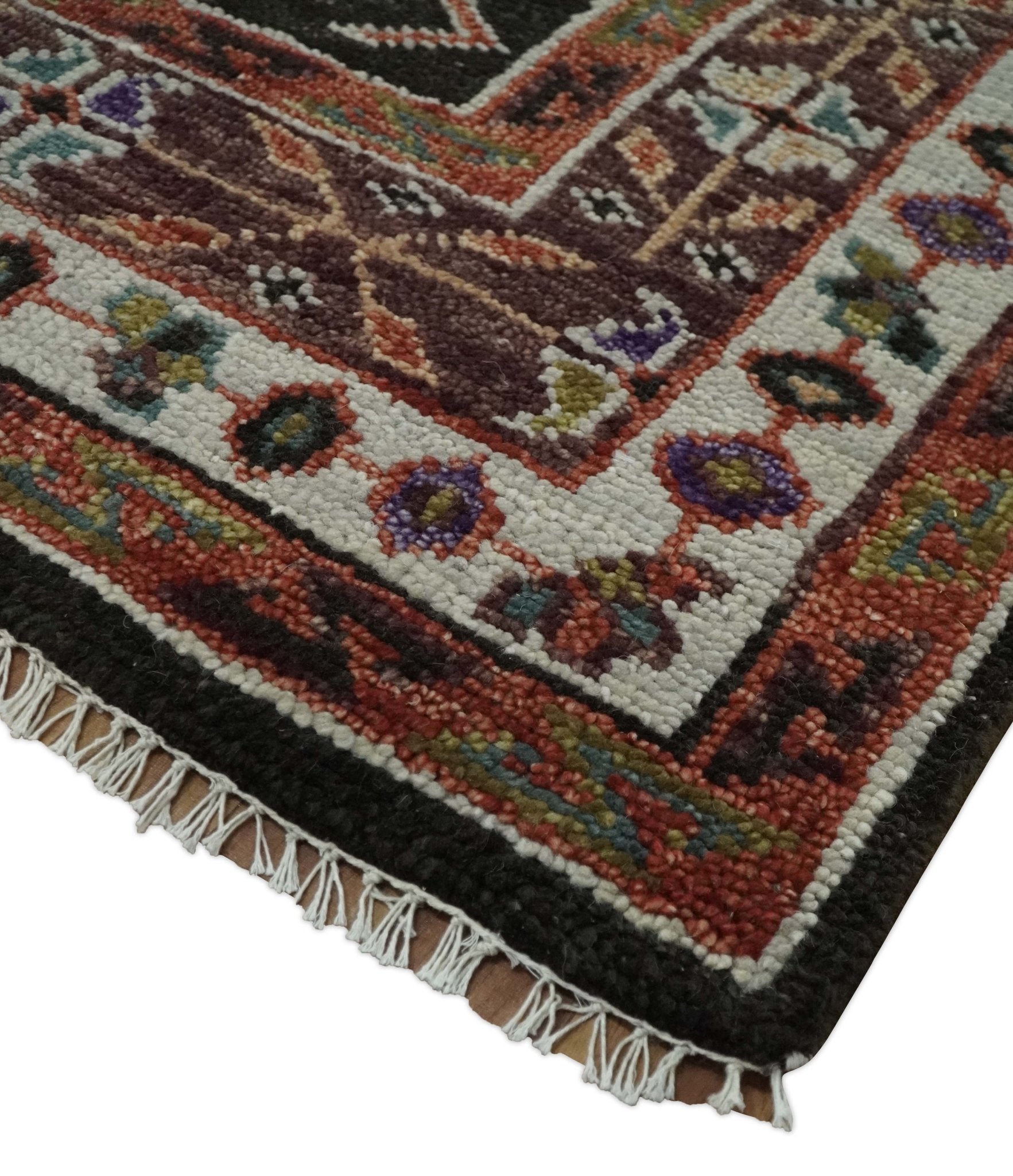 Hand Knotted Wool Ivory Traditional Persian Rug 4'4 x 3'5 - Rug Expo Area  Rug Store San Diego, CA