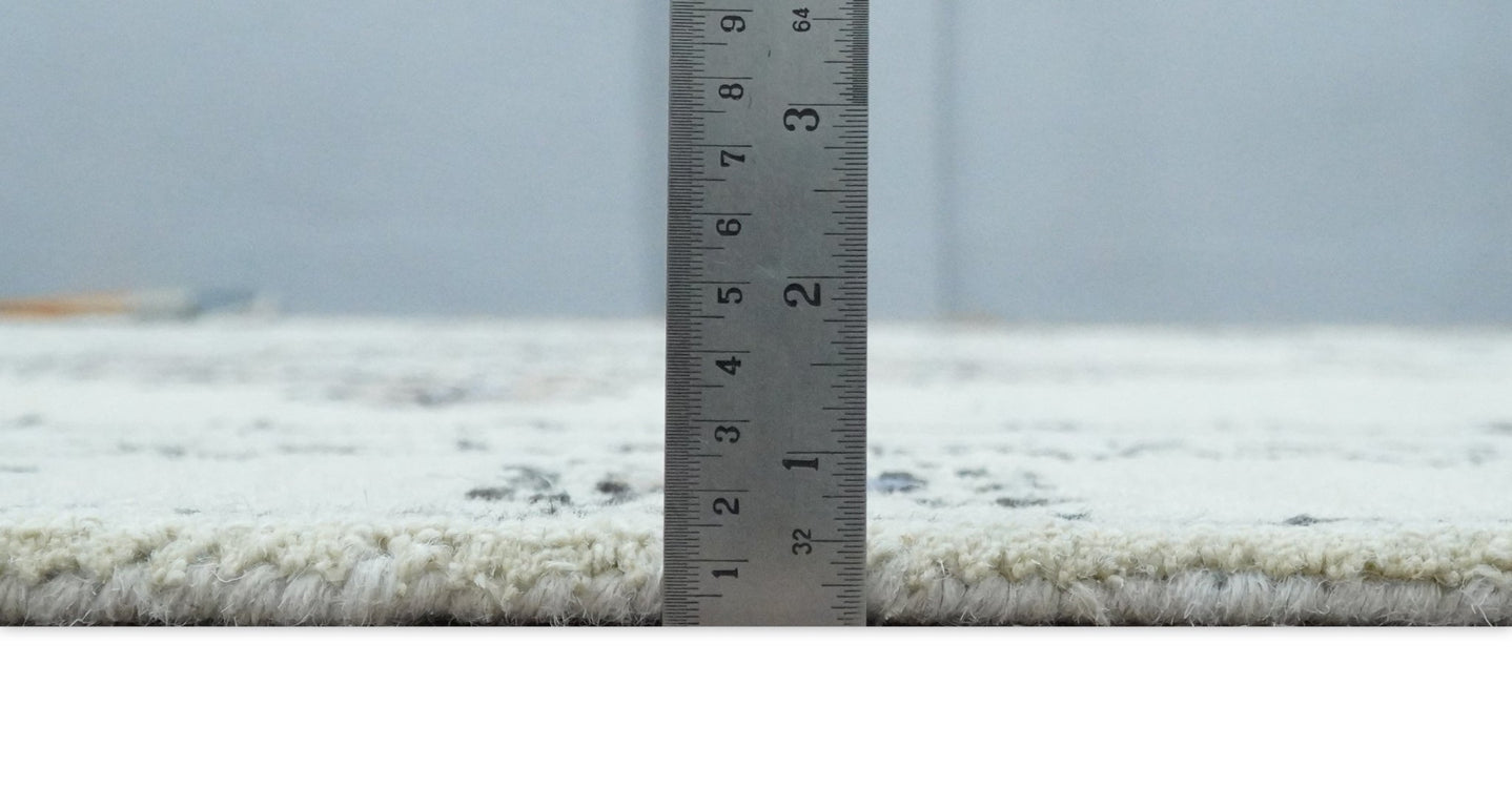 5x8, 6x9, 8x10 and 9x12 Ivory and Peach Persian Style Antique Oriental Tribal Hand Tufted Wool Area Rug | TRI3 - The Rug Decor