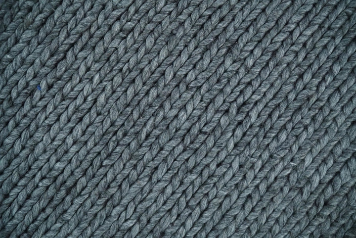 5x8 and 8x10 Braided Wool Solid Gray Felted Chunky Hand Woven Soft Plush Area Rug | DOV7 - The Rug Decor
