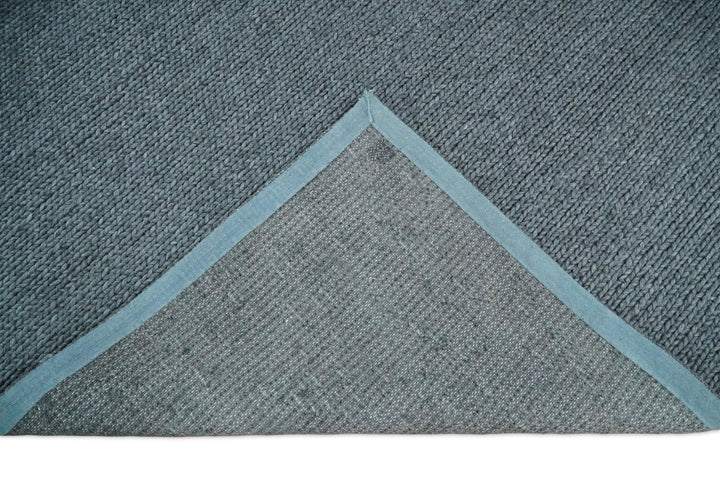 5x8 and 8x10 Braided Wool Solid Gray Felted Chunky Hand Woven Soft Plush Area Rug | DOV7 - The Rug Decor