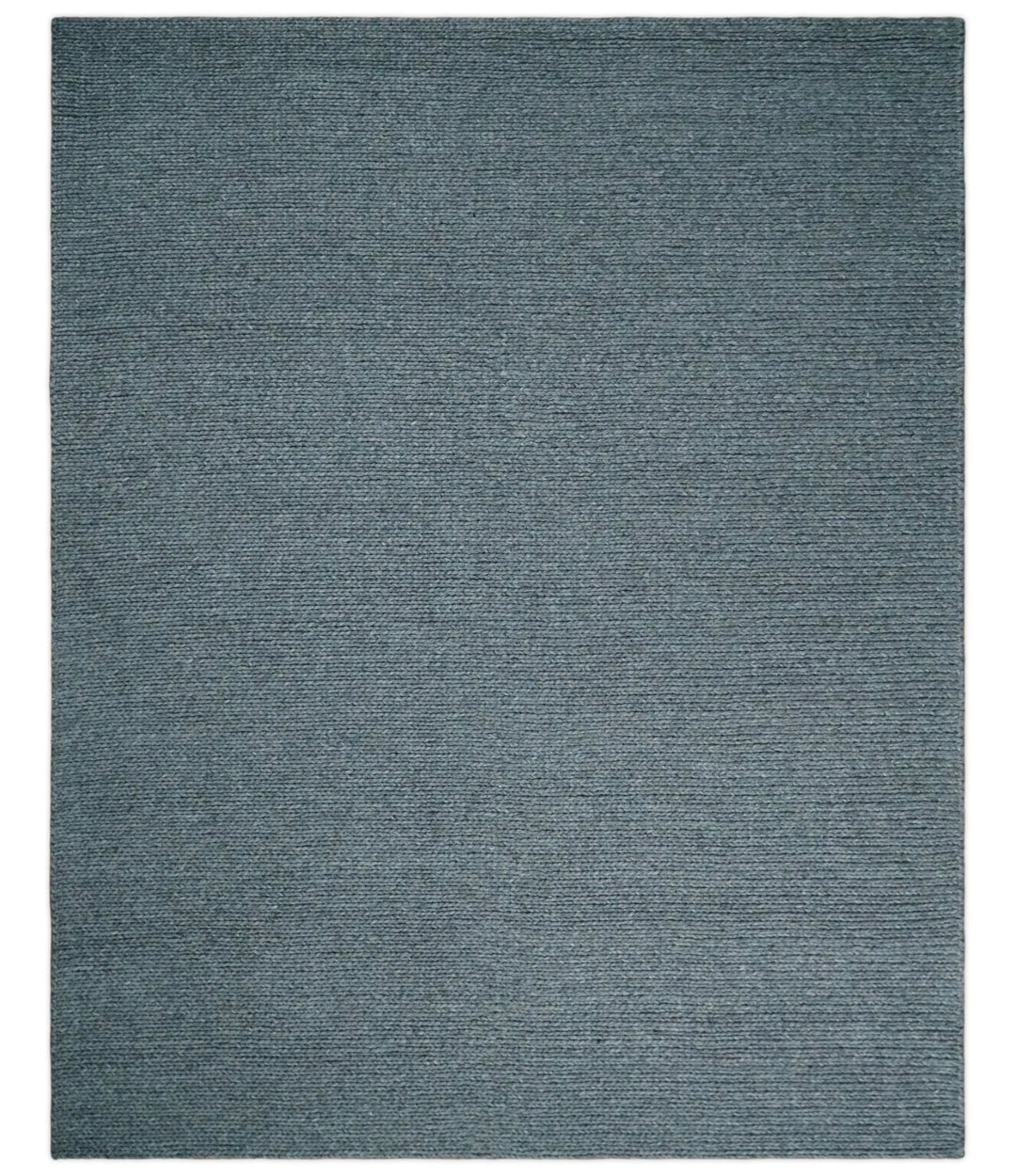 5x8 and 8x10 Braided Wool Solid Gray Felted Chunky Hand Woven Soft Plush Area Rug | DOV7 - The Rug Decor