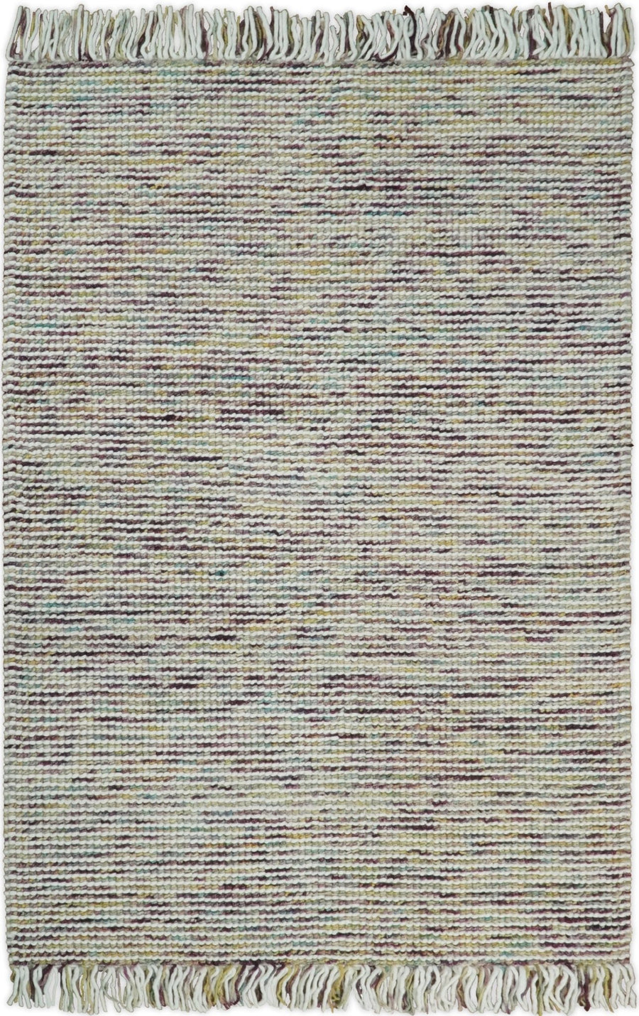 5x8 and 8x10 Hand Made Blue Woolen Chunky and Soft Area Rug | JOY2 - The Rug Decor