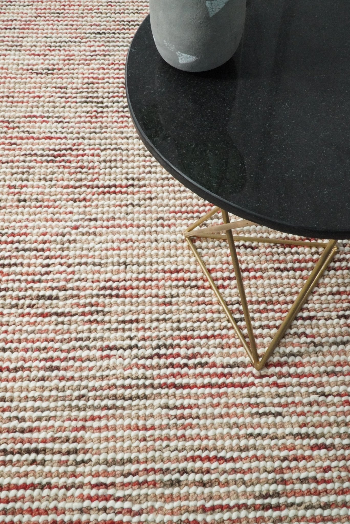 5x8 and 8x10 Hand Made Blue Woolen Chunky and Soft Area Rug | JOY3 - The Rug Decor