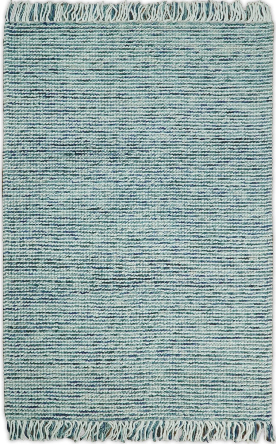5x8 and 8x10 Hand Made Blue Woolen Chunky and Soft Area Rug | JOY4 - The Rug Decor
