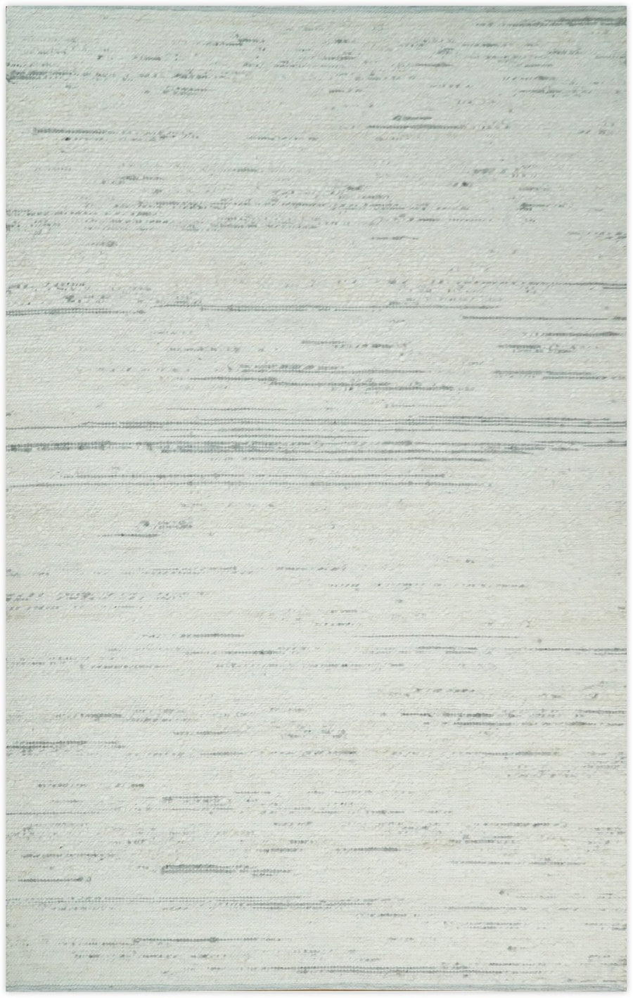 5x8 and 8x10 Hand Made Woolen Chunky and Soft Ivory and Gray Area Rug | BER2 - The Rug Decor