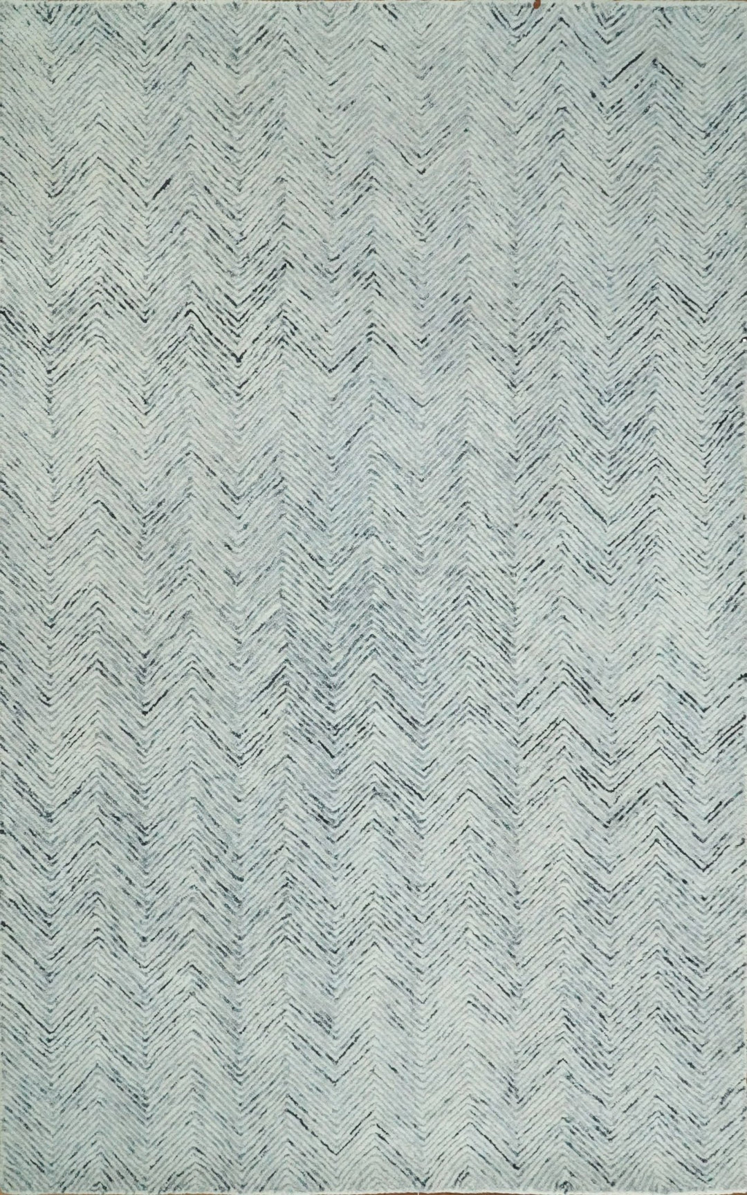 5x8 and 8x10 Hand Made Woolen Modern Blue and Ivory Area Rug | EVE001 - The Rug Decor