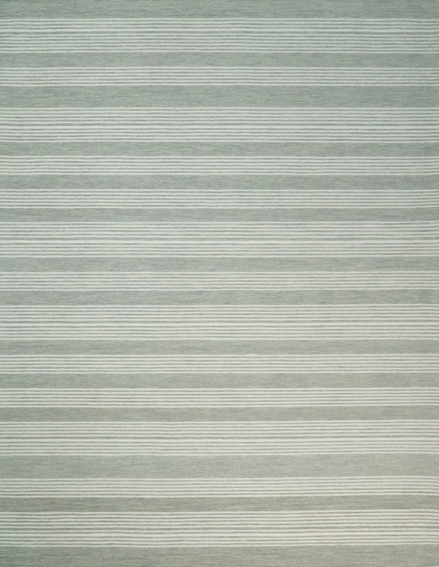 5x8 and 8x10 Hand Made Woolen Modern Grey and Ivory Area Rug | NAU001 - The Rug Decor