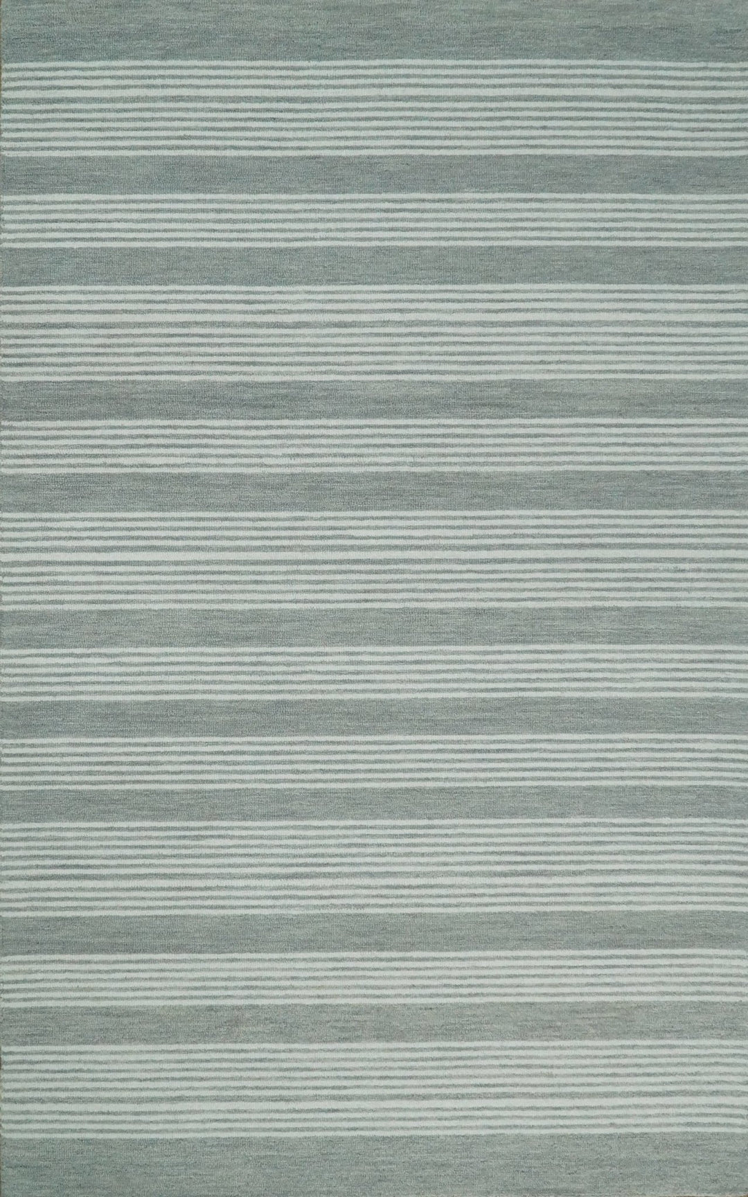 5x8 and 8x10 Hand Made Woolen Modern Grey and Ivory Area Rug | NAU001 - The Rug Decor