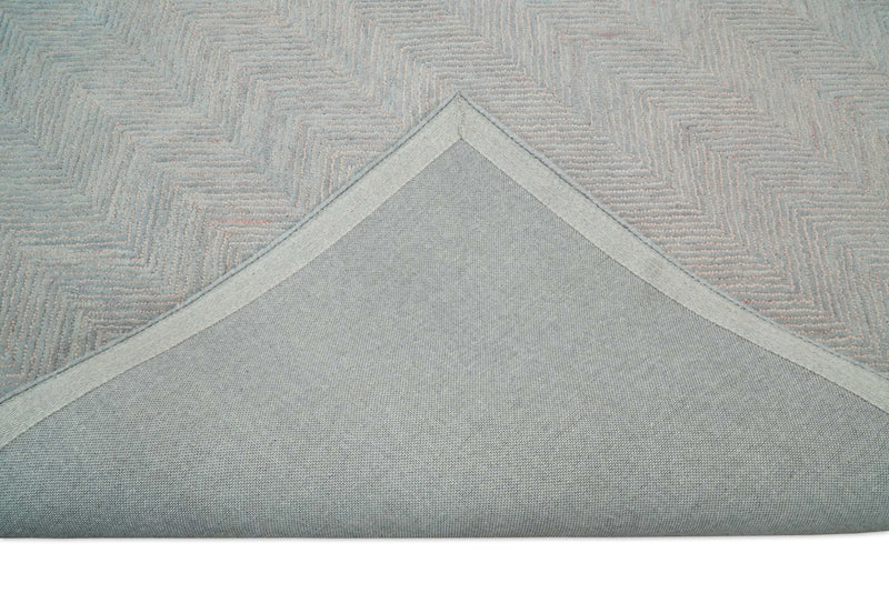 5x8 and 8x10 Hand Made Woolen Modern Pink and Gray Area Rug | EVE002 - The Rug Decor