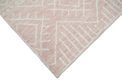 5x8 and 8x10 Hand Made Woolen Modern Pink Area Rug | AZT001 - The Rug Decor