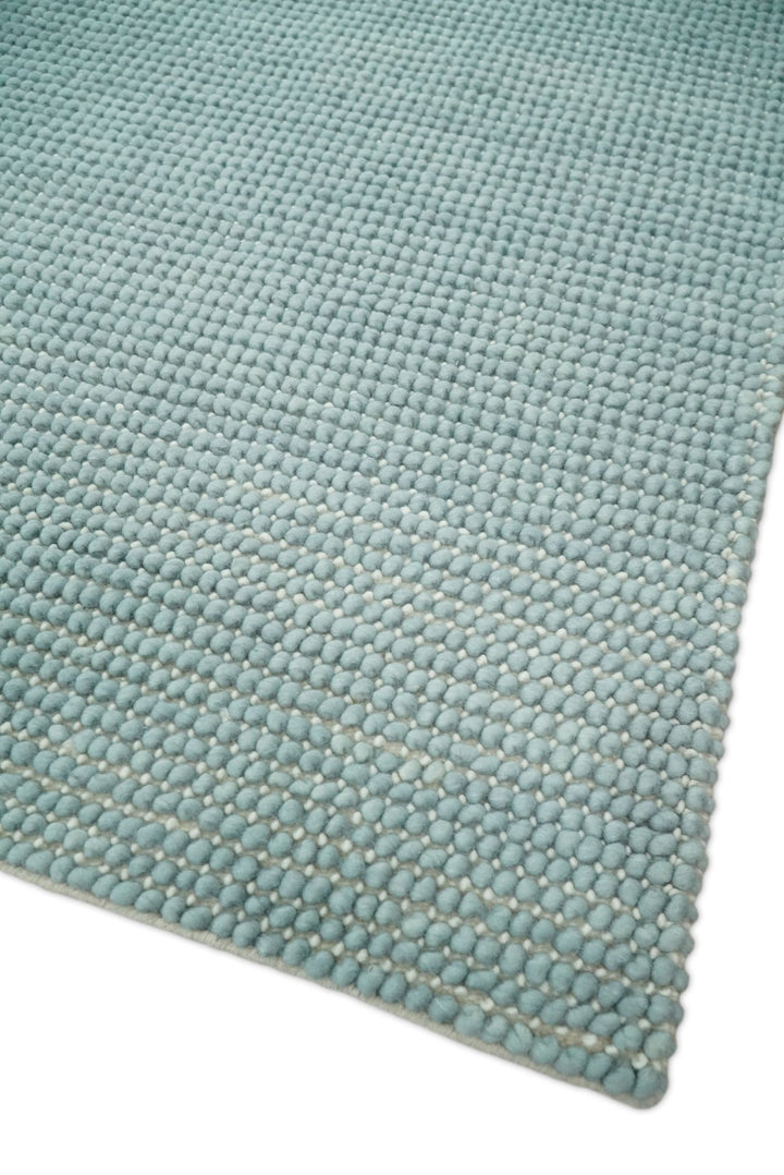 5x8 and 8x10 Modern Handmade Solid Blue Wool Area Rug | The Rug Decor | TRD2383 - The Rug Decor
