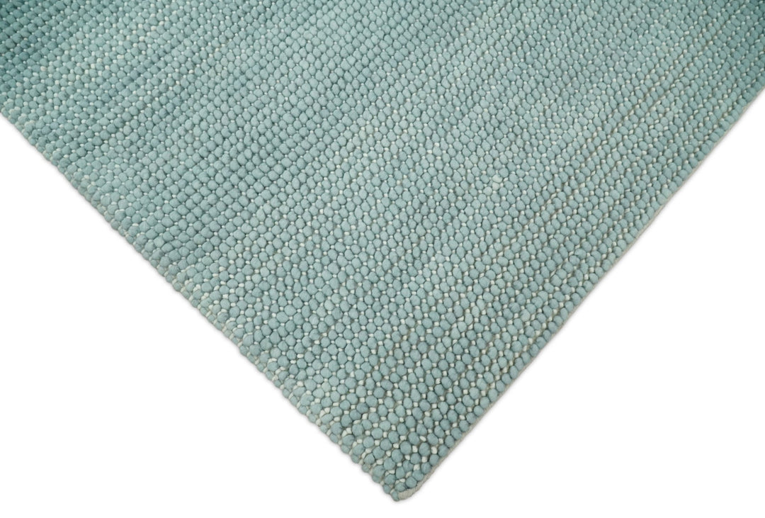 5x8 and 8x10 Modern Handmade Solid Blue Wool Area Rug | The Rug Decor | TRD2383 - The Rug Decor