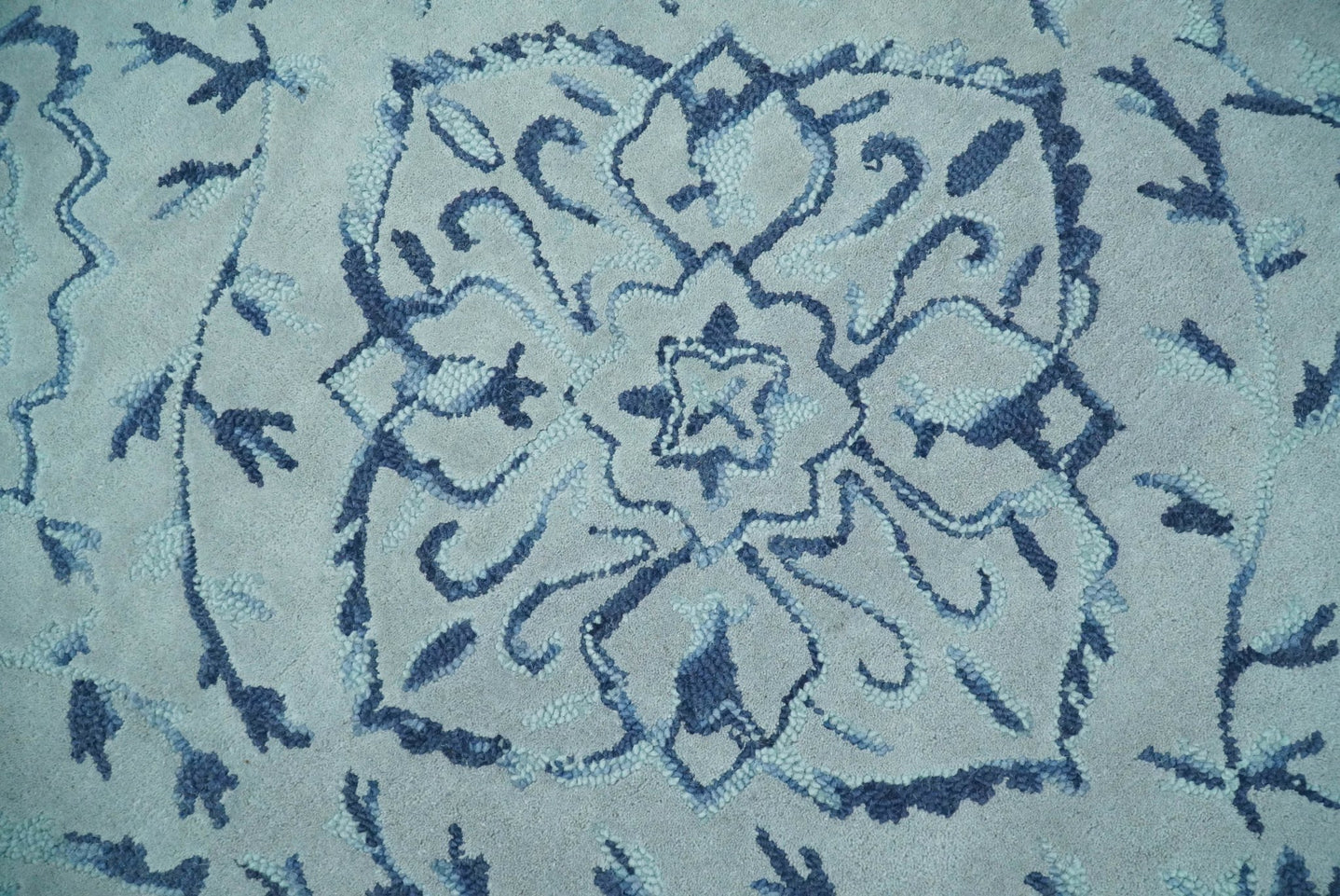 5x8 and 8x11 Handmade Area rug made with fine Wool Area Rug | TRD6380B - The Rug Decor