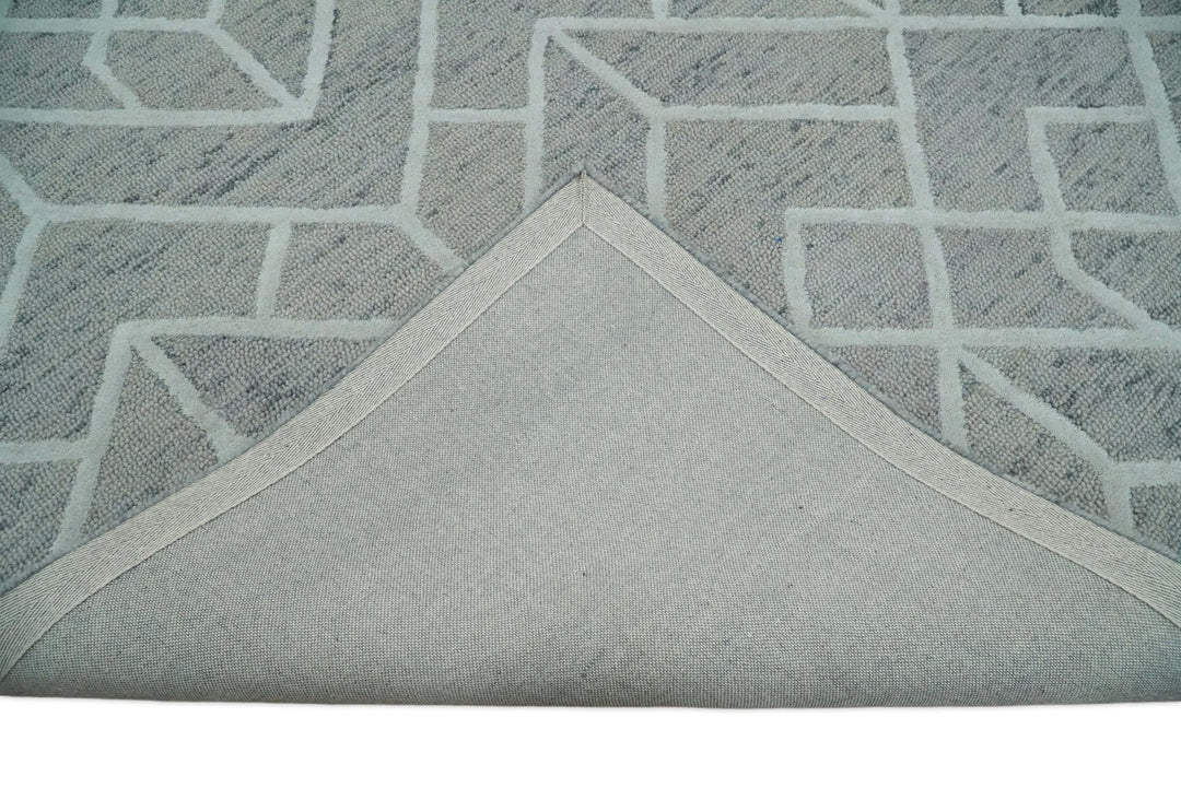 5x8 and 8x11 Wool Area Rug | Handmade Area rug made with fine wool | TRD6373C - The Rug Decor