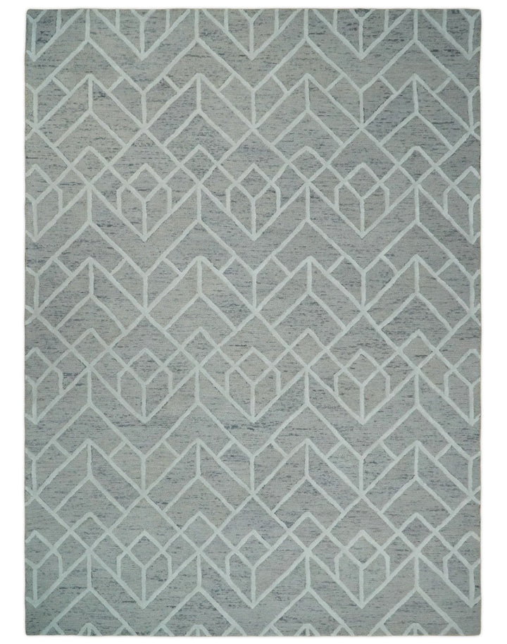 5x8 and 8x11 Wool Area Rug | Handmade Area rug made with fine wool | TRD6373C - The Rug Decor