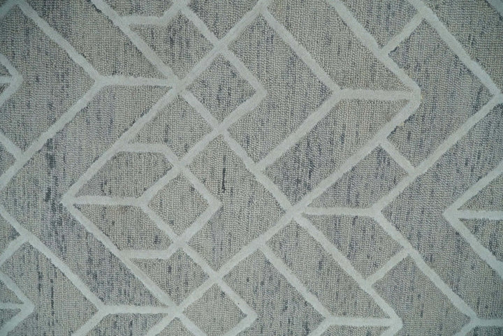 5x8 and 8x11 Wool Area Rug | Handmade Area rug made with fine wool | TRD6373C - The Rug Decor