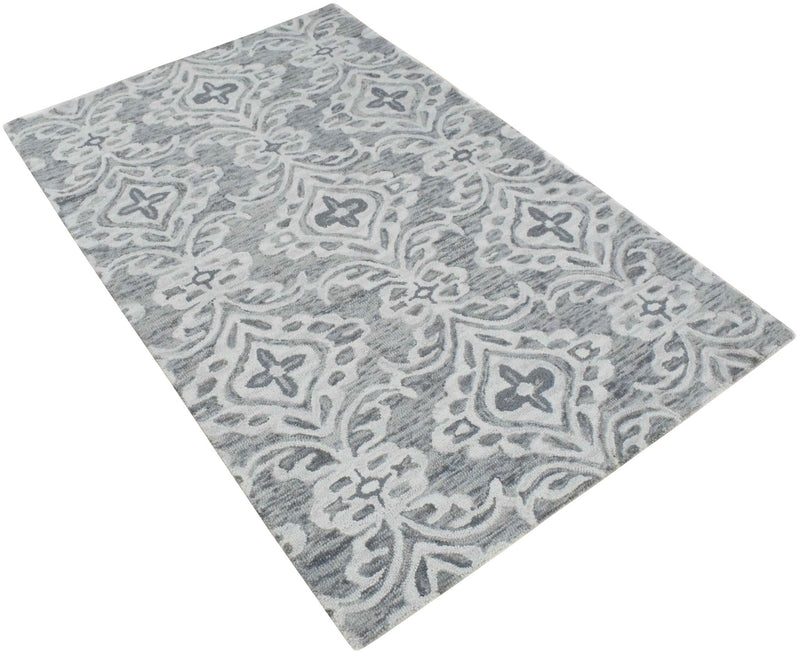 5x8 and 8x11 Wool Area Rug | Handmade Area rug made with fine wool | TRD6374A - The Rug Decor