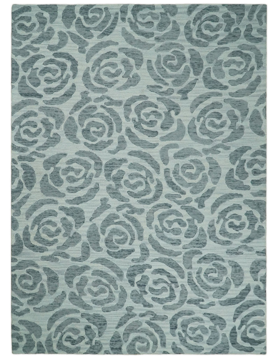 5x8 and 8x11 Wool Area Rug | Handmade Area rug made with fine wool | TRD6379C - The Rug Decor