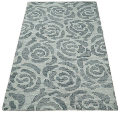 5x8 and 8x11 Wool Area Rug | Handmade Area rug made with fine wool | TRD6379C - The Rug Decor