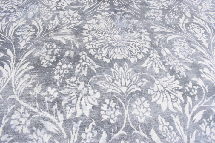 5x8 Blue and Silver Handmade Area Rug Made With Fine Viscose - The Rug Decor