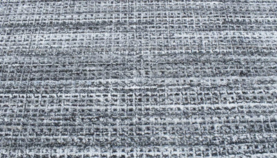 5x8 Blue and Silver Handmade Area Rug Made With Fine Wool and Viscose - The Rug Decor