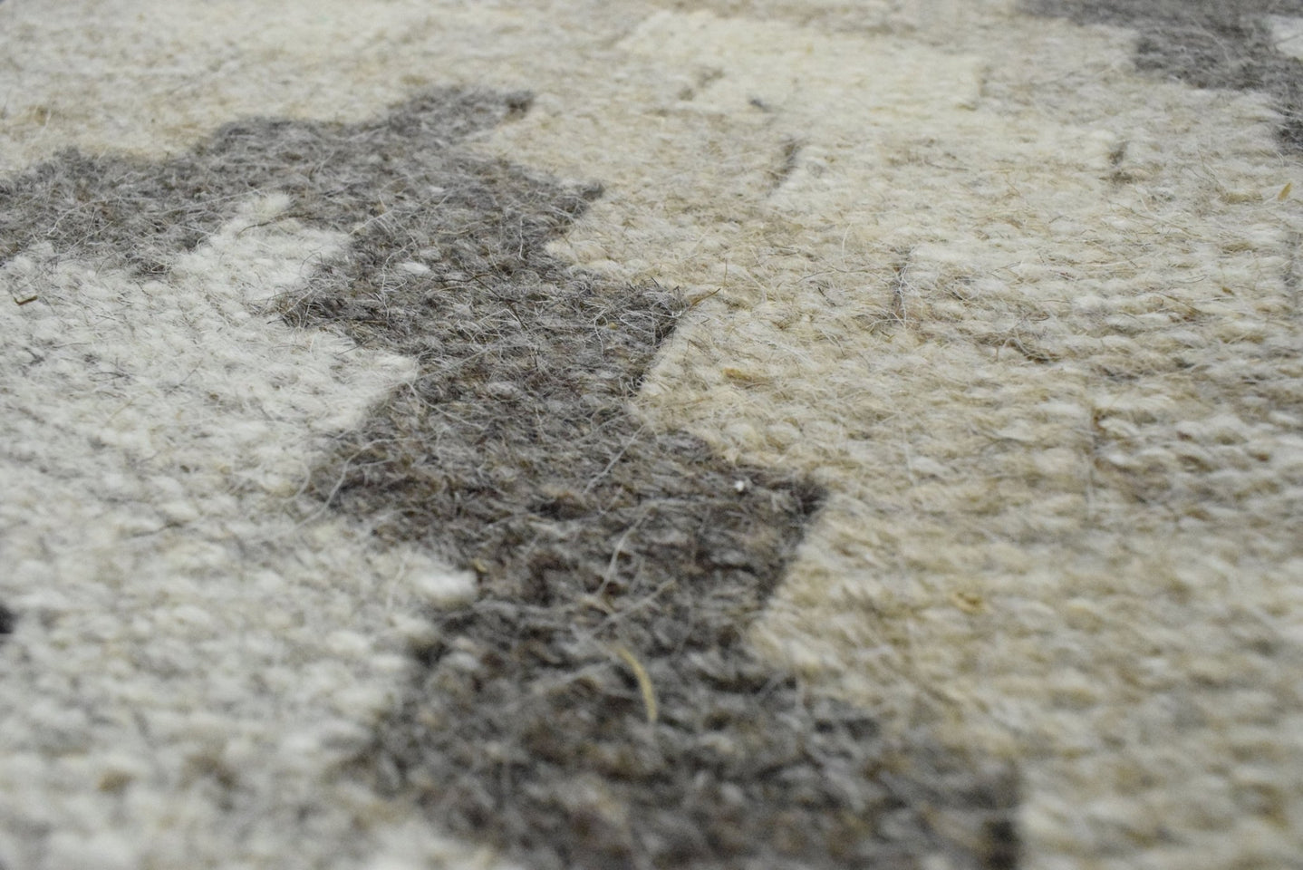 5x8 Dhurrie Rug, Beige Brown Tribal Pattern Wool Rug - The Rug Decor