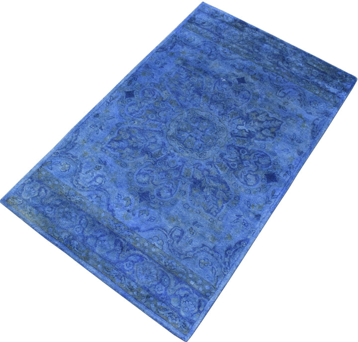 5x8 Gold Handmade Overdyed Wool Area Rug | TUF8 - The Rug Decor
