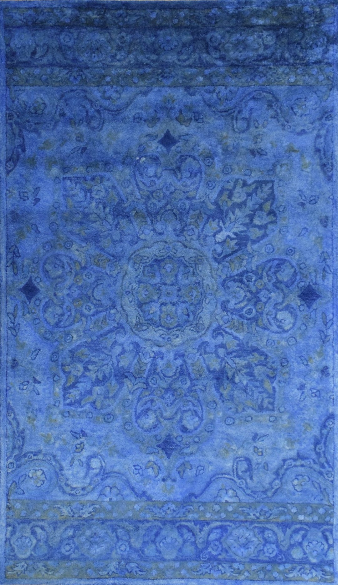 5x8 Gold Handmade Overdyed Wool Area Rug | TUF8 - The Rug Decor