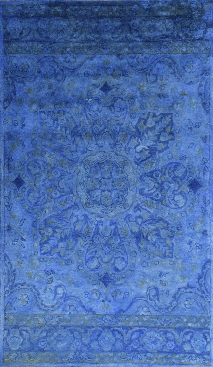 5x8 Gold Handmade Overdyed Wool Area Rug | TUF8 - The Rug Decor