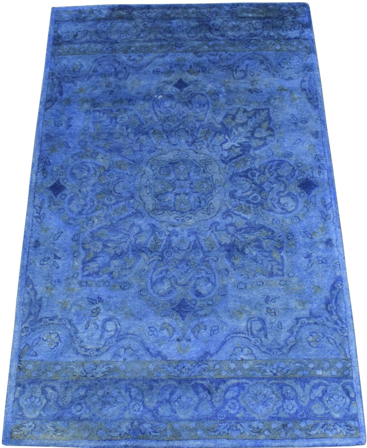 5x8 Gold Handmade Overdyed Wool Area Rug | TUF8 - The Rug Decor