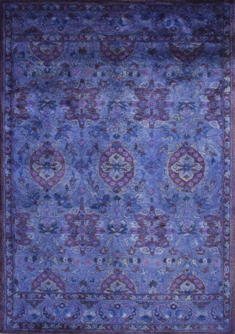 5x8 Gold Handmade Overdyed Wool Area Rug | TUF9 - The Rug Decor