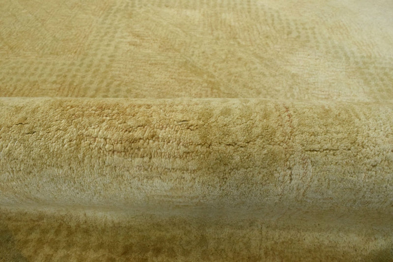 5x8 Gold Wool Area Rug | Handmade Area rug made with fine wool - The Rug Decor