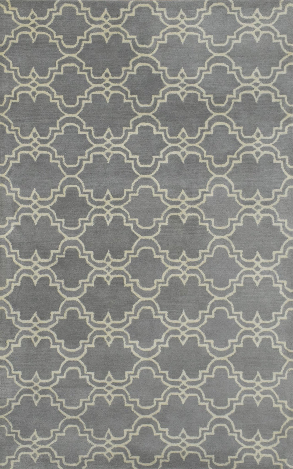 5x8 Gray and Beige Wool Area Rug | Handmade Area rug made with fine wool - The Rug Decor