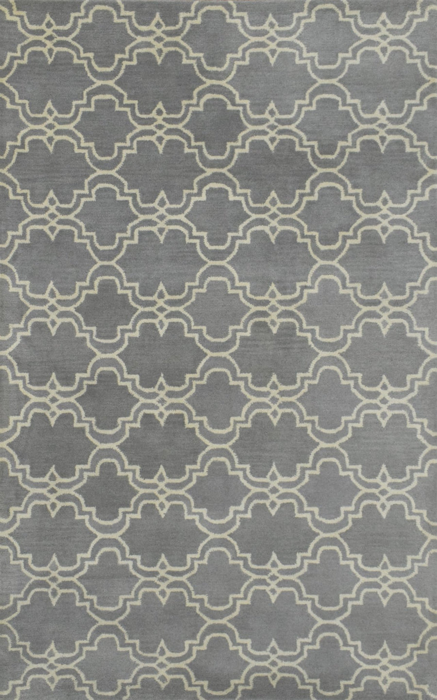 5x8 Gray and Beige Wool Area Rug | Handmade Area rug made with fine wool - The Rug Decor