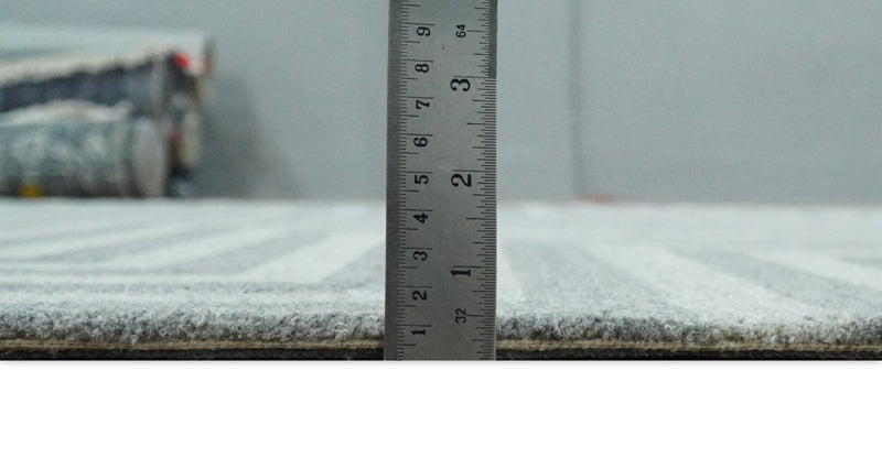 5x8 Hand Tufted Gray and Silver Modern Geometric Diamond Wool Area Rug | TRDMA103 - The Rug Decor