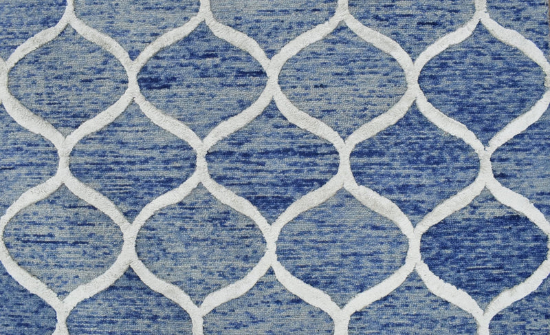 5x8 Modern Blue Handmade Area Rug - The Rug Decor