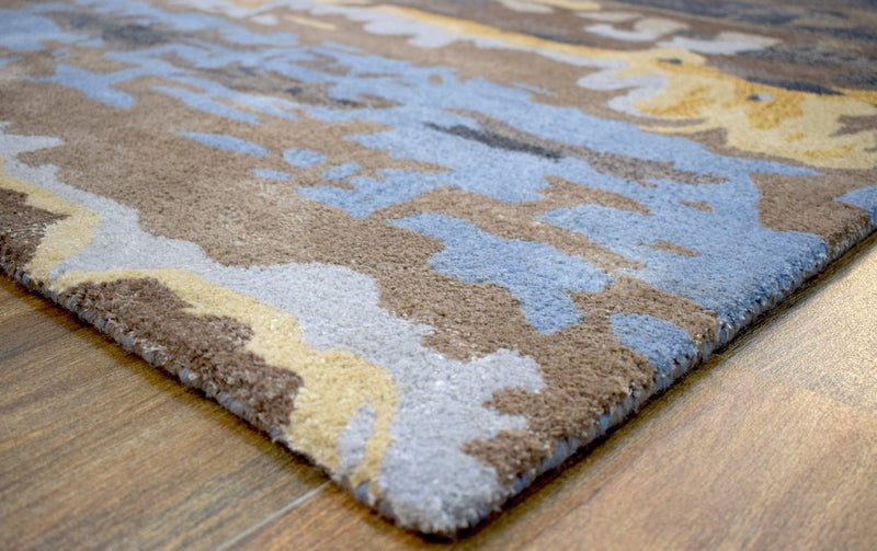 5x8 Rug | Modern Handmade fine Wool Viscose Area Rug | The Rug Decor | TRD633058 - The Rug Decor