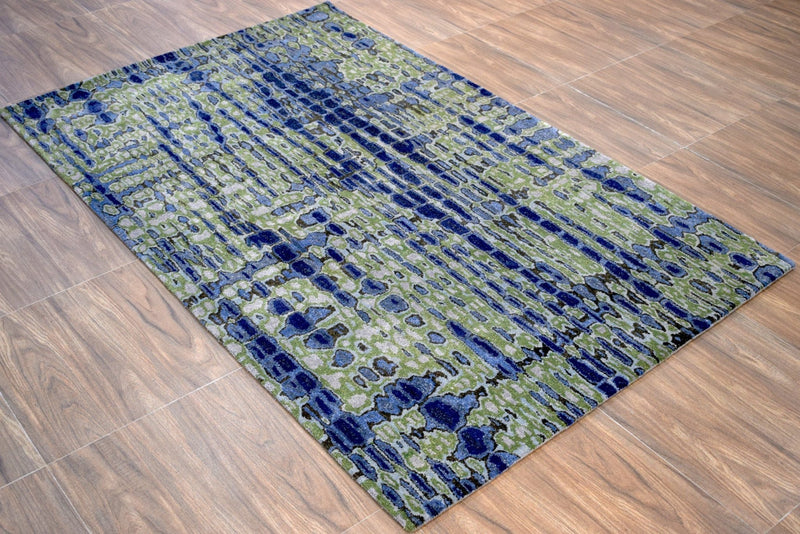 5x8 Rug | Traditional Handmade Wool blended with Viscose Area Rug | The Rug Decor | TRD629858 - The Rug Decor