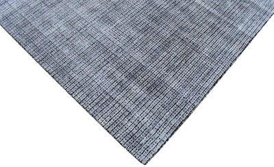 5x8 Silver and Black Handmade Area Rug Made With Fine Viscose - The Rug Decor