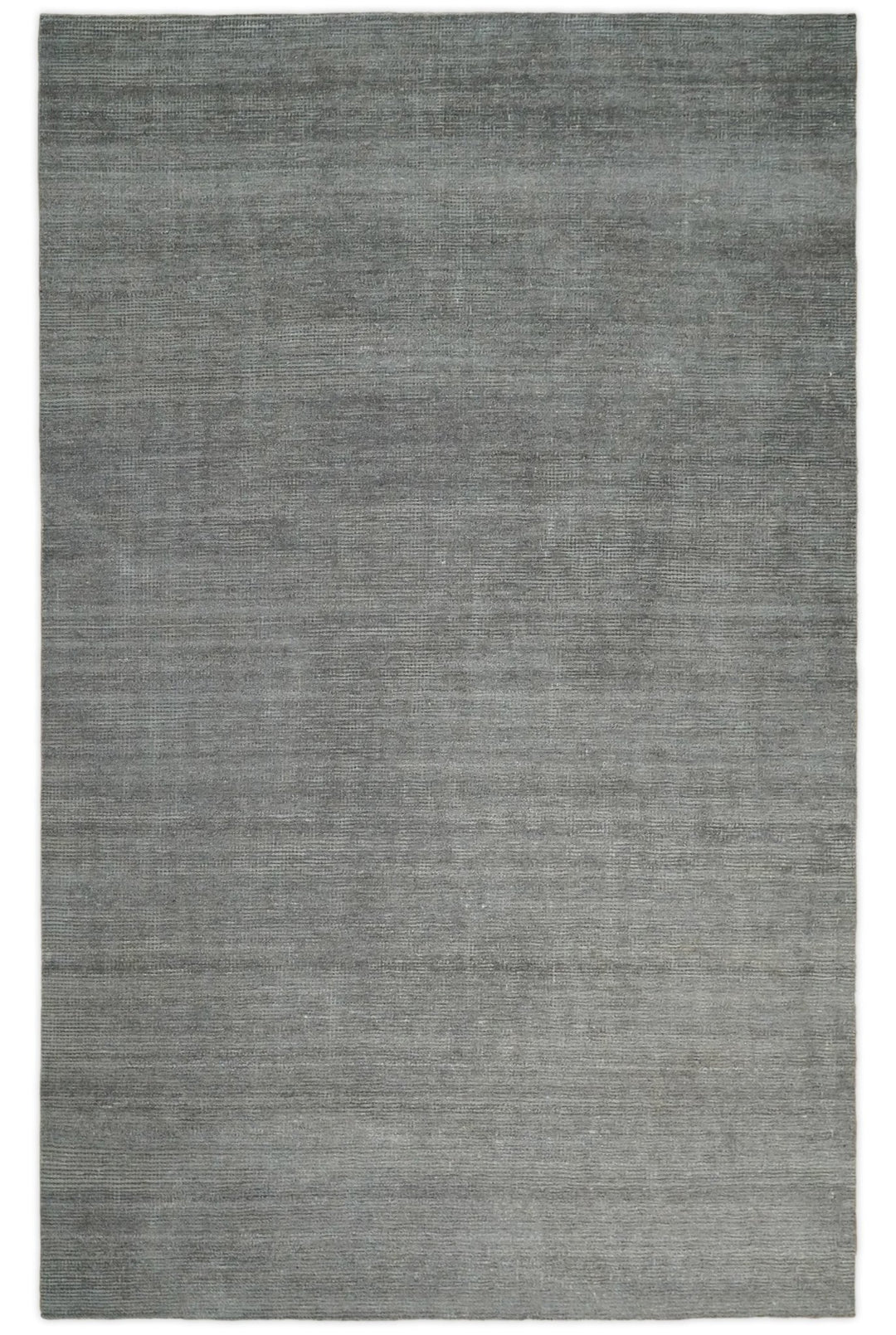 5x8 Solid Gray Rug made with wool and viscose blend | TRD178A - The Rug Decor
