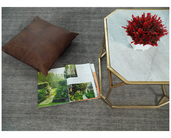 5x8 Solid Gray Rug made with wool and viscose blend | TRD178A - The Rug Decor