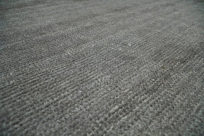 5x8 Solid Gray Rug made with wool and viscose blend | TRD178A - The Rug Decor