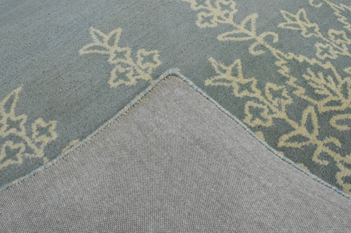 5x8 Wool Area Rug | Handmade Area rug made with fine wool | Bedroom Rug, Wool Rug, Blue and Beige Rug, Living Room Rug - The Rug Decor