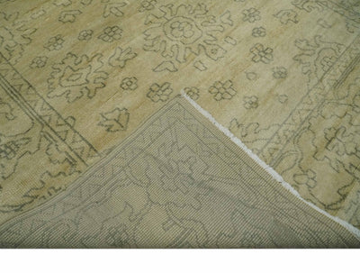 6x8 Hand Knotted Beige and Gray Turkish Design Traditional Wool Rug | N35468 - The Rug Decor