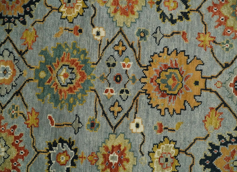 6x9, 8x10, 9x12, 10x14 and 12x15 Antique Traditional Persian Blue and Ivory Vintage Style Area Rug | TRDCP657 - The Rug Decor