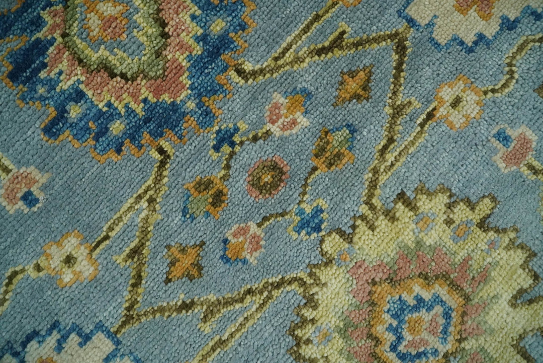 6x9, 8x10, 9x12, 10x14 and 12x15 Antique Traditional Persian Blue and Rust Area Rug | TRDCP131 - The Rug Decor