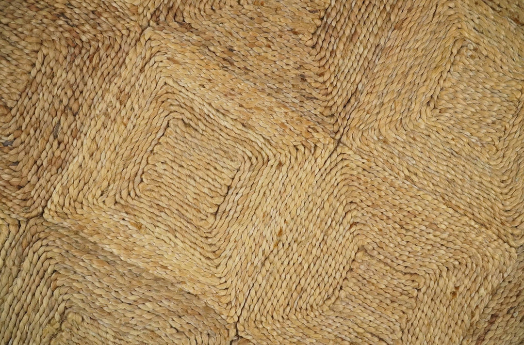 6x9 and 8x10 Hand Woven 100% Natural Fiber Brown Natural Jute and Wool Rug | JR16 - The Rug Decor
