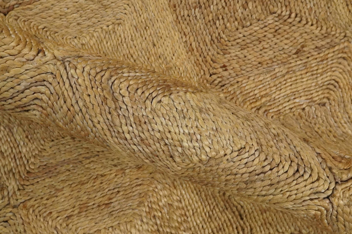6x9 and 8x10 Hand Woven 100% Natural Fiber Brown Natural Jute and Wool Rug | JR16 - The Rug Decor