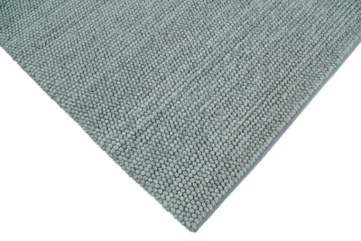 6x9 and 8x10 Solid Gray Wool Blend Felted Chunky Hand Woven Area Rug | DOV5 - The Rug Decor